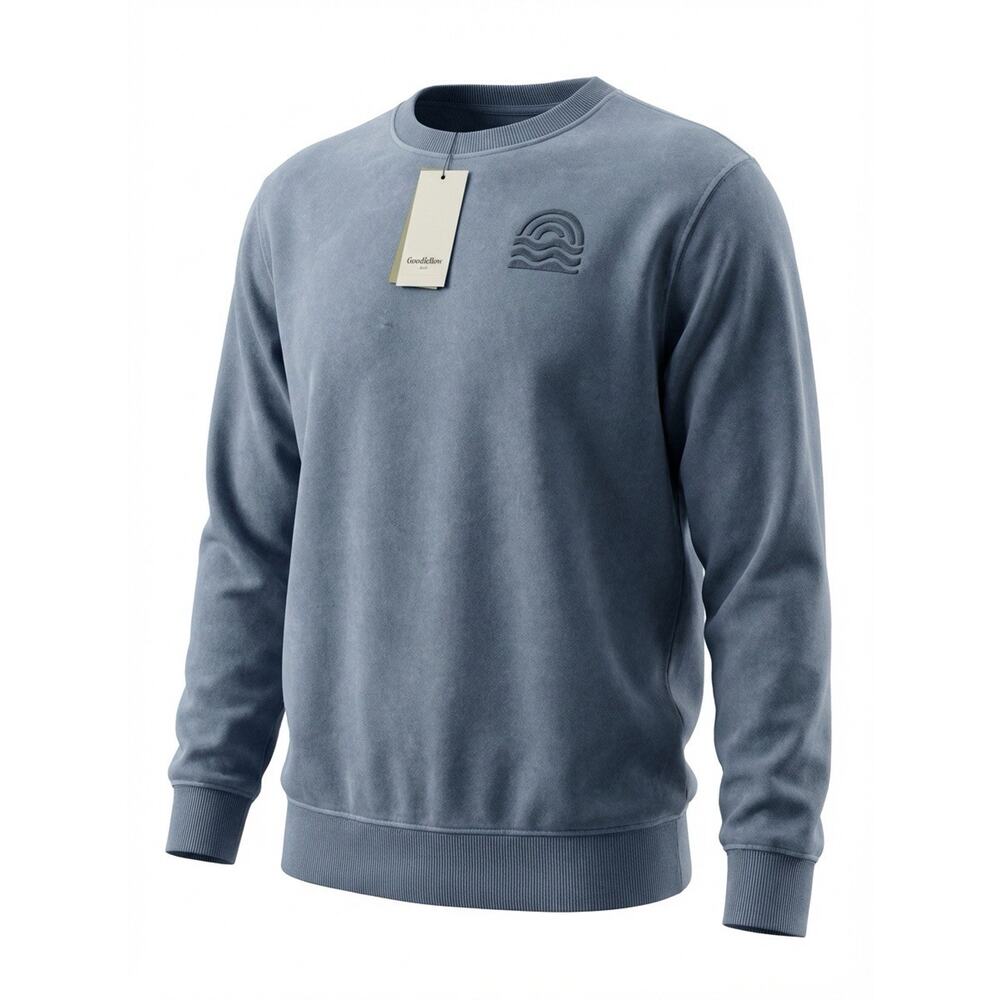 Goodfellow & Co Blue Crewneck Terry Sweatshirt Size Medium